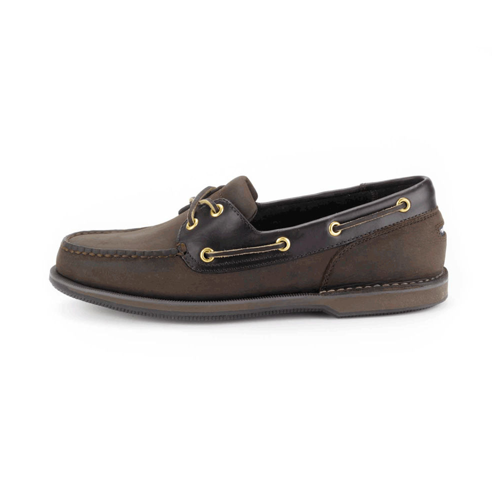 Rockport Mens Boat Shoes Dark Brown - Perth - UK 256-KTSWIU